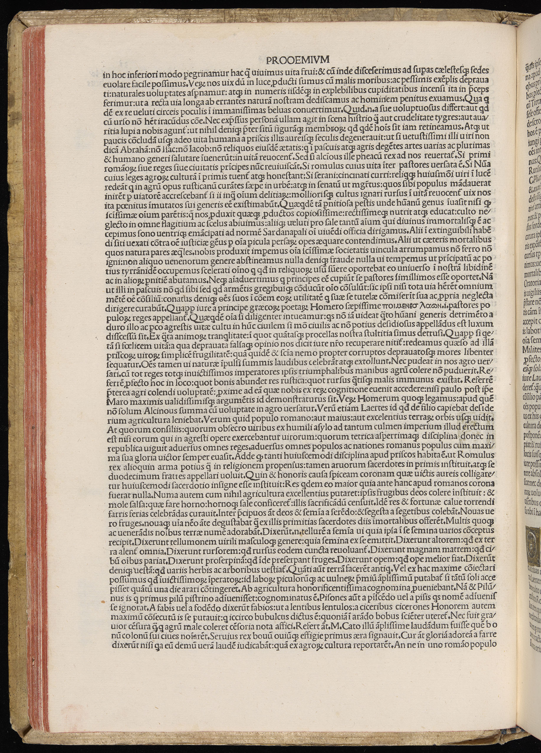 Vergilius cum c?mentariis quinque videlicet: Seruii, Landini, Ant. Mancinelli, Donati, Domitii. (M. Vegius' Book XIII addition to the Aen. Also Priapeia and Catalecta.) / Colophon: Impressu Venetiis per Bartolome? de Zanis de Portesio. . . . M.cccc.xciii. Stamped vellum with clasps. Very rare. Fol. - Image 82