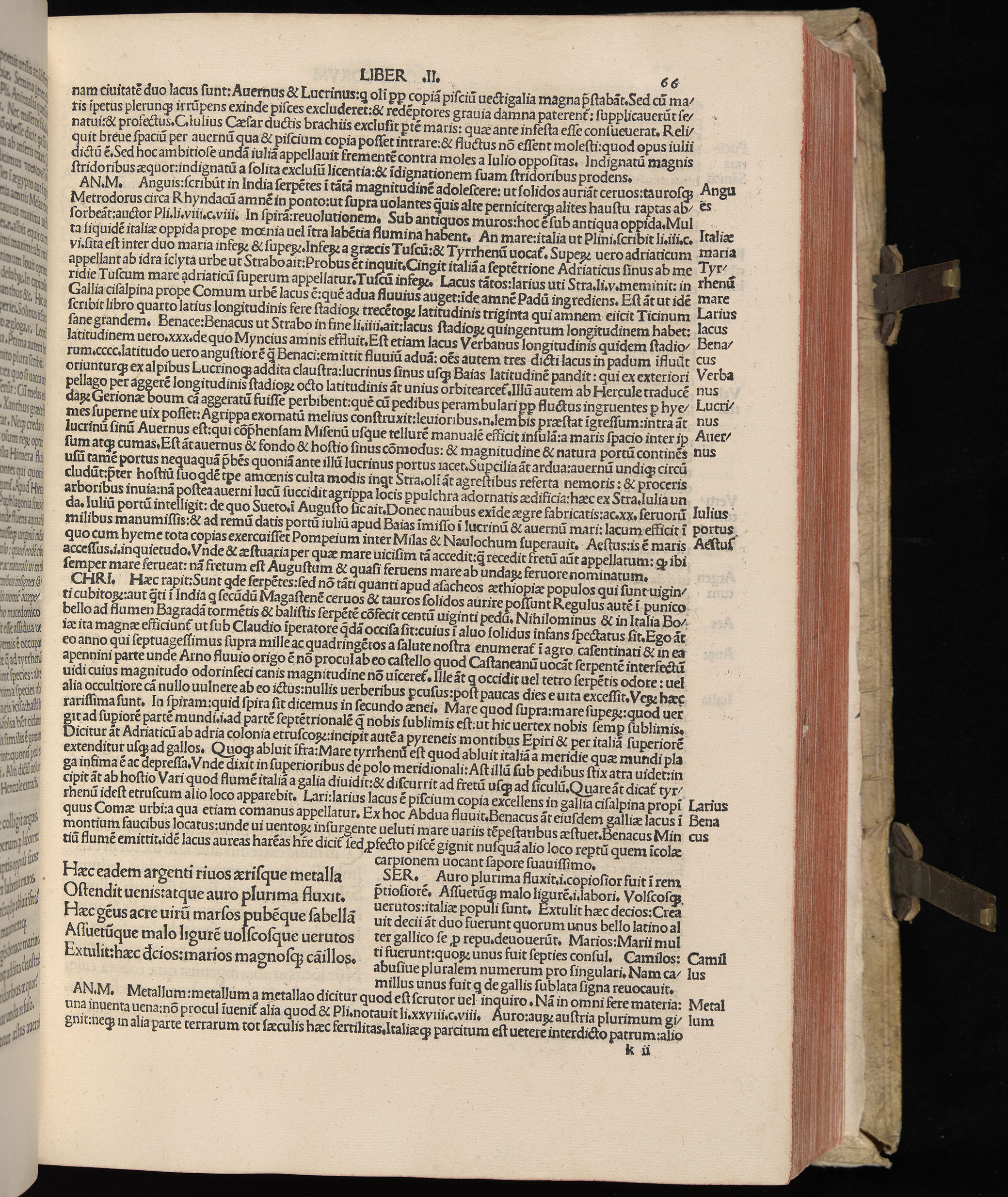 Vergilius cum c?mentariis quinque videlicet: Seruii, Landini, Ant. Mancinelli, Donati, Domitii. (M. Vegius' Book XIII addition to the Aen. Also Priapeia and Catalecta.) / Colophon: Impressu Venetiis per Bartolome? de Zanis de Portesio. . . . M.cccc.xciii. Stamped vellum with clasps. Very rare. Fol. - Image 151