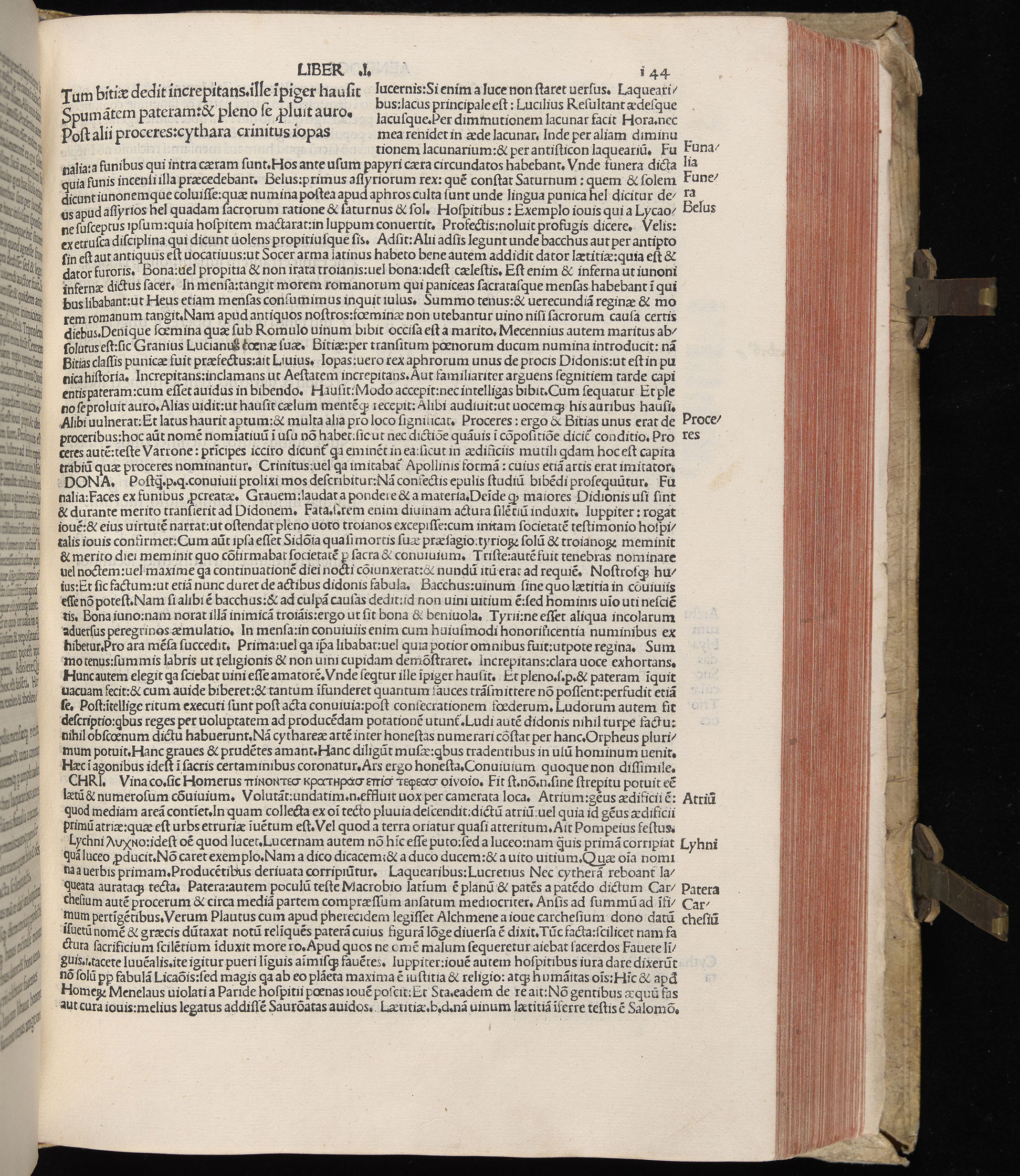 Vergilius cum c?mentariis quinque videlicet: Seruii, Landini, Ant. Mancinelli, Donati, Domitii. (M. Vegius' Book XIII addition to the Aen. Also Priapeia and Catalecta.) / Colophon: Impressu Venetiis per Bartolome? de Zanis de Portesio. . . . M.cccc.xciii. Stamped vellum with clasps. Very rare. Fol. - Image 307