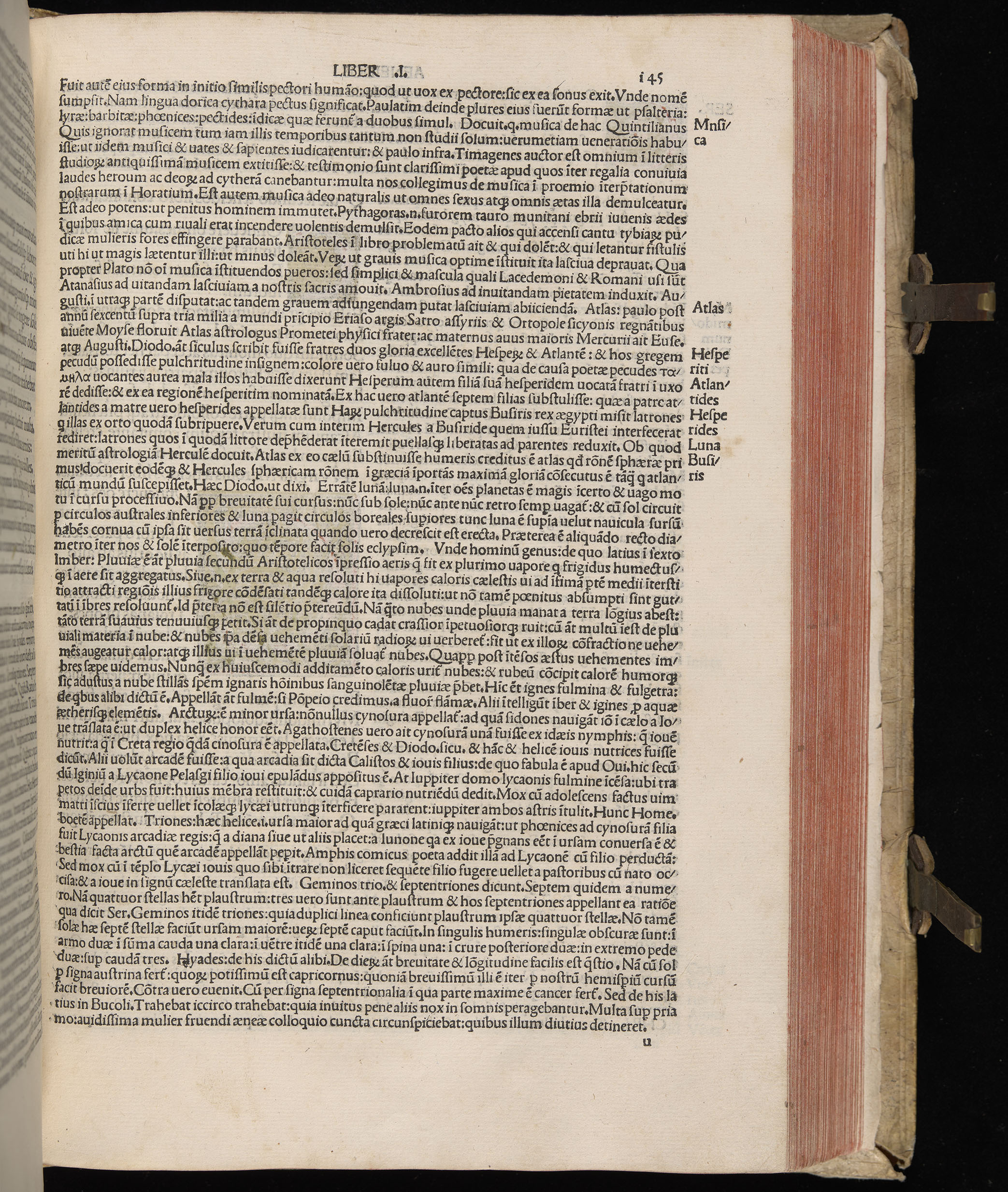 Vergilius cum c?mentariis quinque videlicet: Seruii, Landini, Ant. Mancinelli, Donati, Domitii. (M. Vegius' Book XIII addition to the Aen. Also Priapeia and Catalecta.) / Colophon: Impressu Venetiis per Bartolome? de Zanis de Portesio. . . . M.cccc.xciii. Stamped vellum with clasps. Very rare. Fol. - Image 309