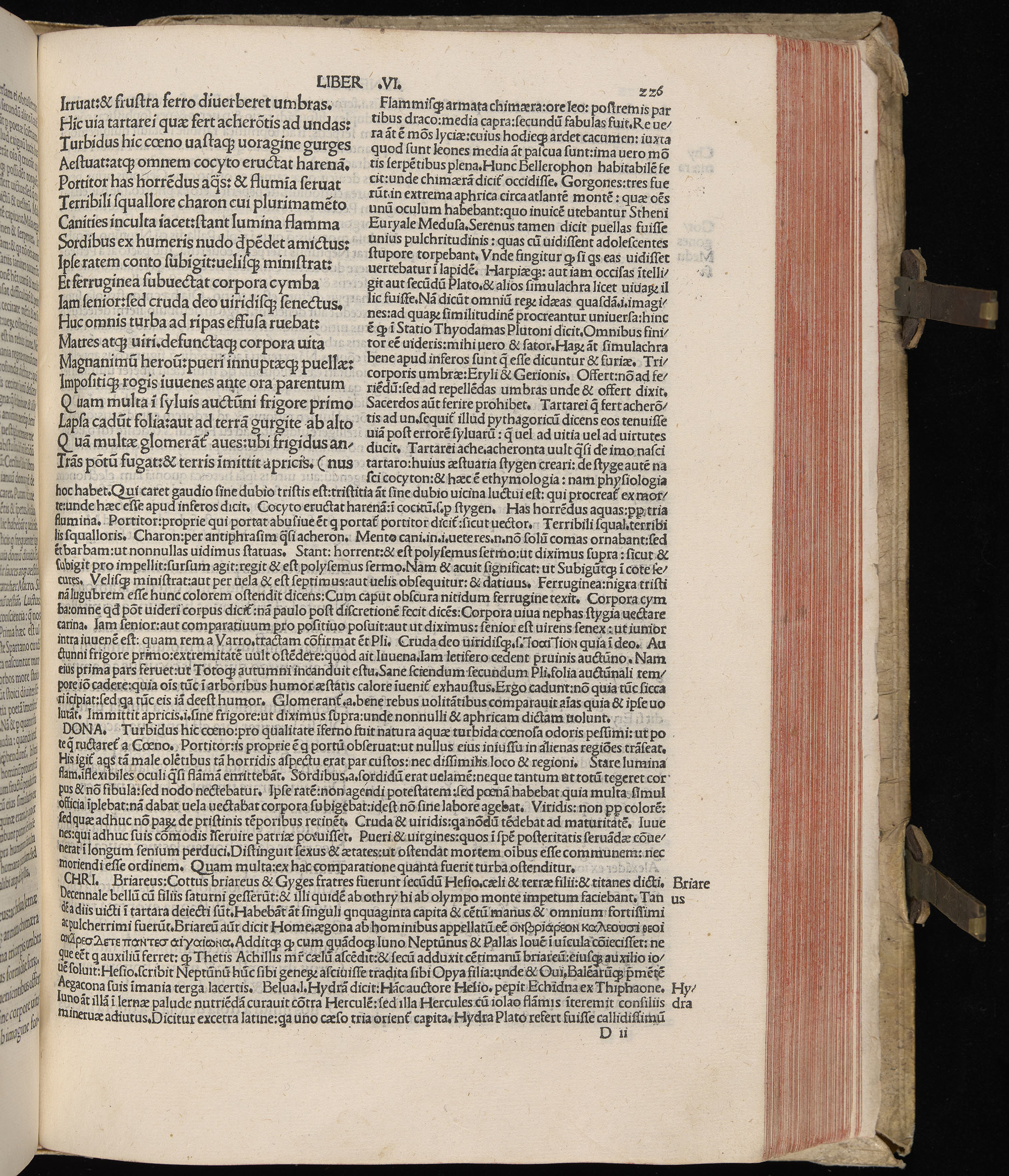 Vergilius cum c?mentariis quinque videlicet: Seruii, Landini, Ant. Mancinelli, Donati, Domitii. (M. Vegius' Book XIII addition to the Aen. Also Priapeia and Catalecta.) / Colophon: Impressu Venetiis per Bartolome? de Zanis de Portesio. . . . M.cccc.xciii. Stamped vellum with clasps. Very rare. Fol. - Image 471