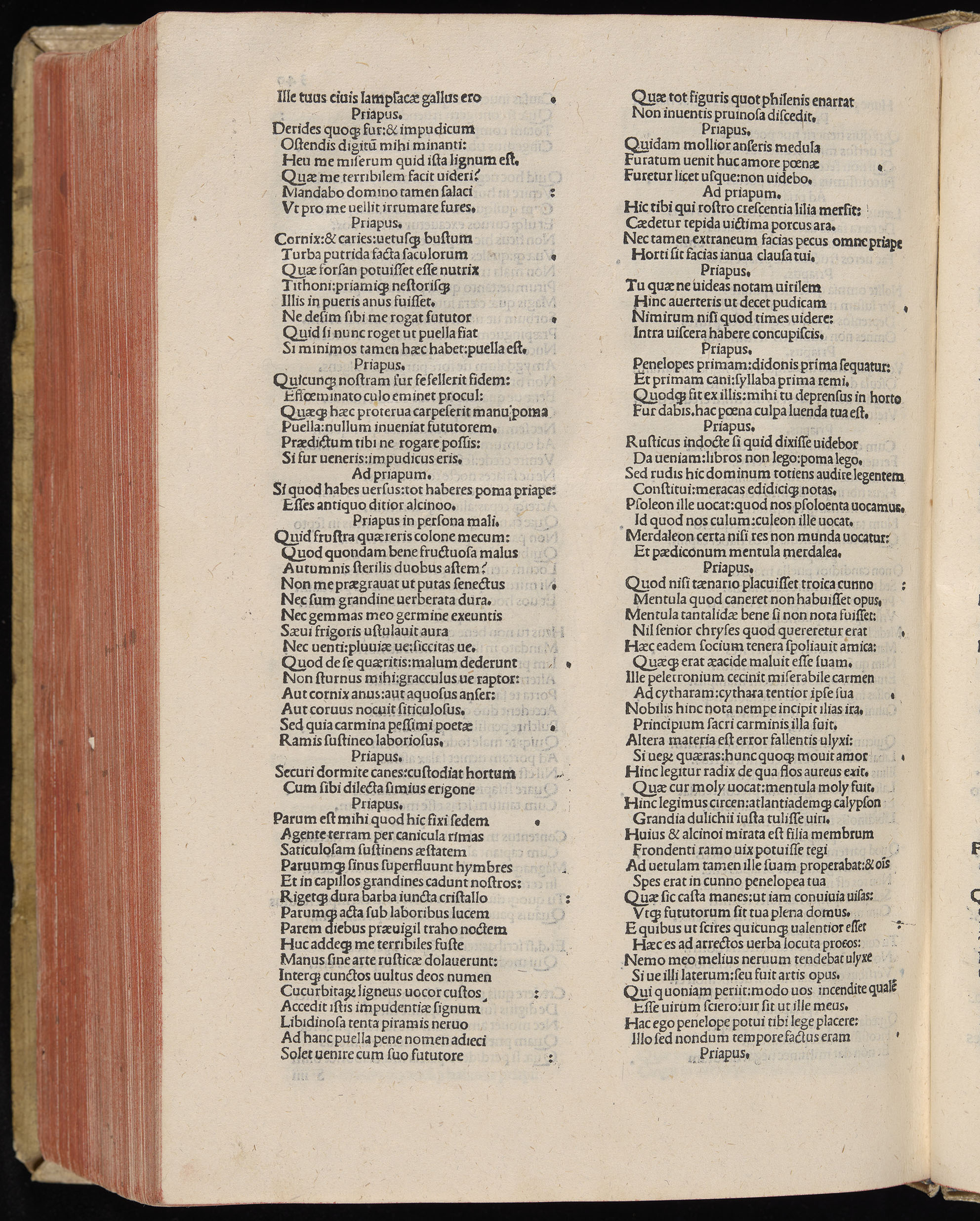 Vergilius cum c?mentariis quinque videlicet: Seruii, Landini, Ant. Mancinelli, Donati, Domitii. (M. Vegius' Book XIII addition to the Aen. Also Priapeia and Catalecta.) / Colophon: Impressu Venetiis per Bartolome? de Zanis de Portesio. . . . M.cccc.xciii. Stamped vellum with clasps. Very rare. Fol. - Image 700