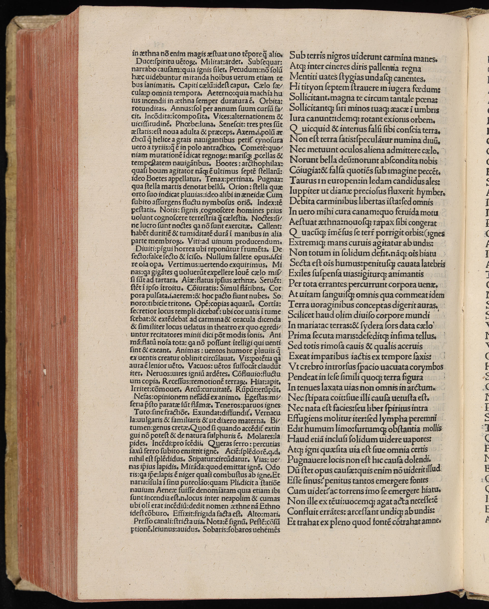 Vergilius cum c?mentariis quinque videlicet: Seruii, Landini, Ant. Mancinelli, Donati, Domitii. (M. Vegius' Book XIII addition to the Aen. Also Priapeia and Catalecta.) / Colophon: Impressu Venetiis per Bartolome? de Zanis de Portesio. . . . M.cccc.xciii. Stamped vellum with clasps. Very rare. Fol. - Image 722