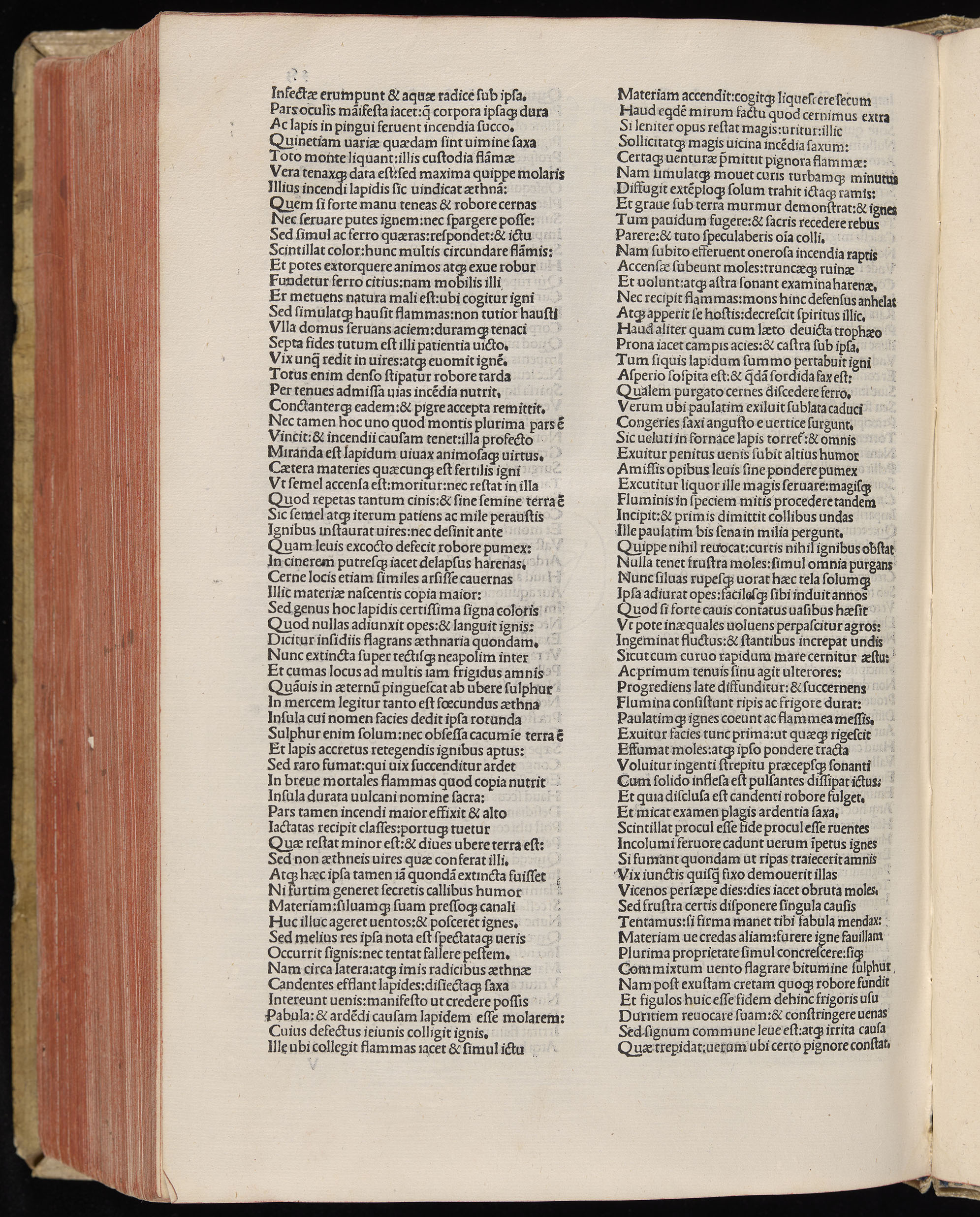 Vergilius cum c?mentariis quinque videlicet: Seruii, Landini, Ant. Mancinelli, Donati, Domitii. (M. Vegius' Book XIII addition to the Aen. Also Priapeia and Catalecta.) / Colophon: Impressu Venetiis per Bartolome? de Zanis de Portesio. . . . M.cccc.xciii. Stamped vellum with clasps. Very rare. Fol. - Image 726