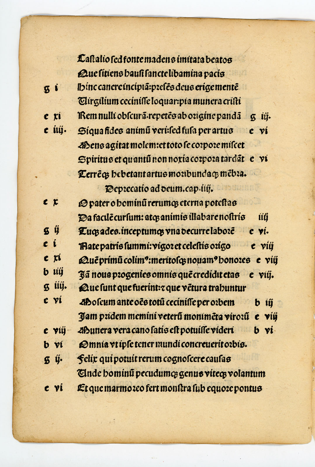 (Cento.) Probe Valerie prest?tis ingenij femine preclarissim? Centon? opus/veteris pariter ac noui testamenti (et si non om?a) precipua tamen misteria colligens/accuratissime nuper recognitum. / Colophon: Imprime (à Paris) pour Alexandre Alyate demourant au mont saincte Geneuiefue . . . M.cccc.lxxxxix. 4to. This issue extremely rare. Only other copy reported in U. S. A. said to be in Huntington Coll. - Image 5