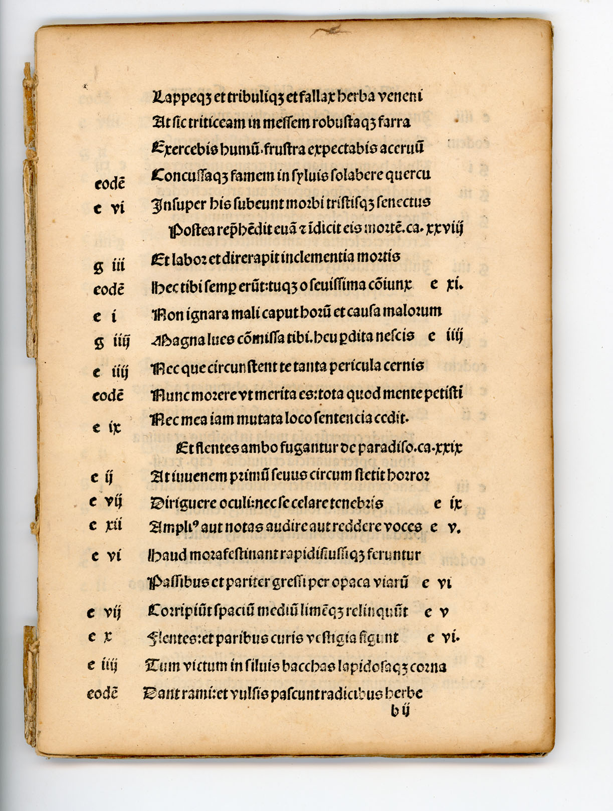 (Cento.) Probe Valerie prest?tis ingenij femine preclarissim? Centon? opus/veteris pariter ac noui testamenti (et si non om?a) precipua tamen misteria colligens/accuratissime nuper recognitum. / Colophon: Imprime (à Paris) pour Alexandre Alyate demourant au mont saincte Geneuiefue . . . M.cccc.lxxxxix. 4to. This issue extremely rare. Only other copy reported in U. S. A. said to be in Huntington Coll. - Image 16