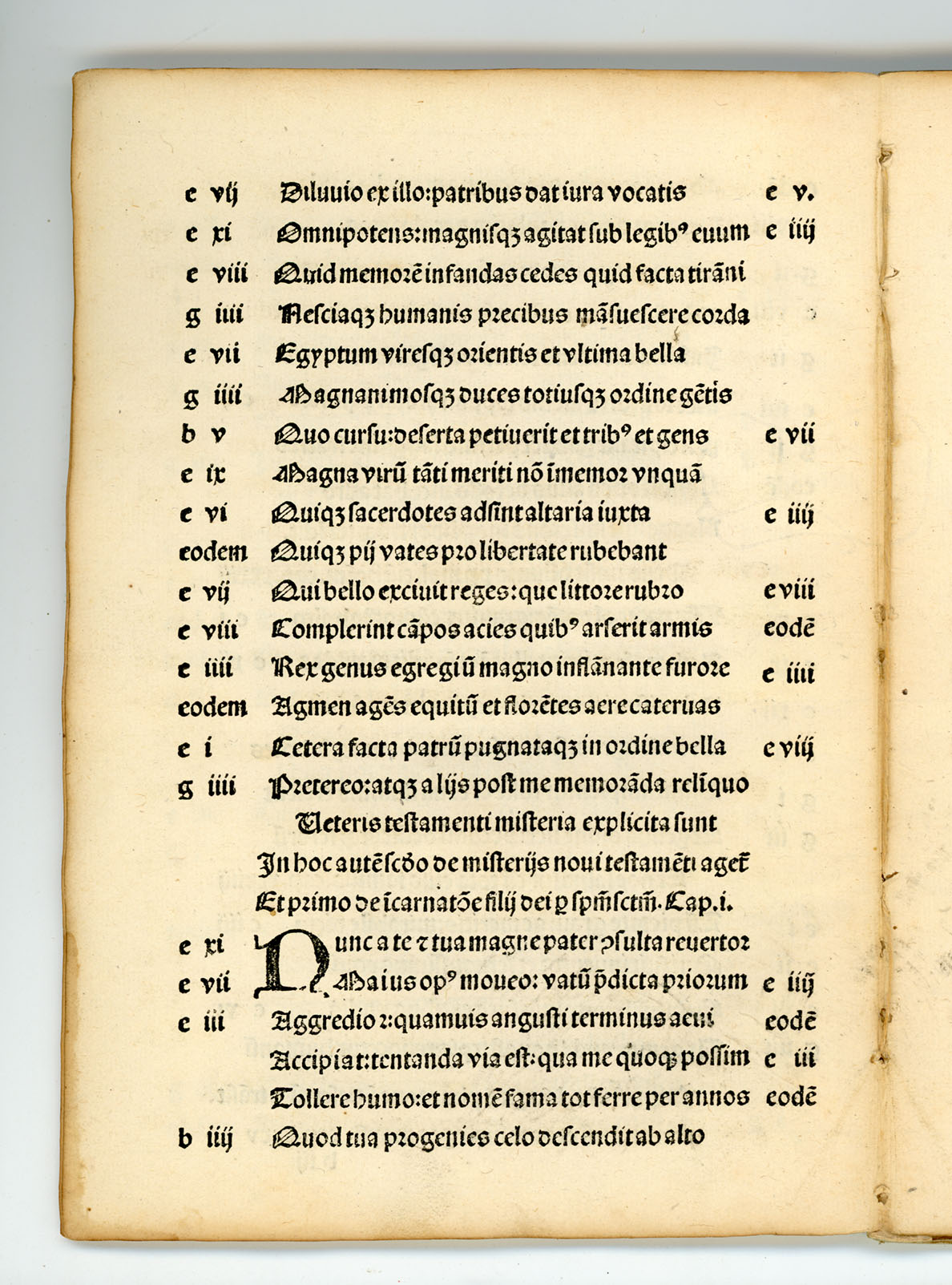 (Cento.) Probe Valerie prest?tis ingenij femine preclarissim? Centon? opus/veteris pariter ac noui testamenti (et si non om?a) precipua tamen misteria colligens/accuratissime nuper recognitum. / Colophon: Imprime (à Paris) pour Alexandre Alyate demourant au mont saincte Geneuiefue . . . M.cccc.lxxxxix. 4to. This issue extremely rare. Only other copy reported in U. S. A. said to be in Huntington Coll. - Image 19