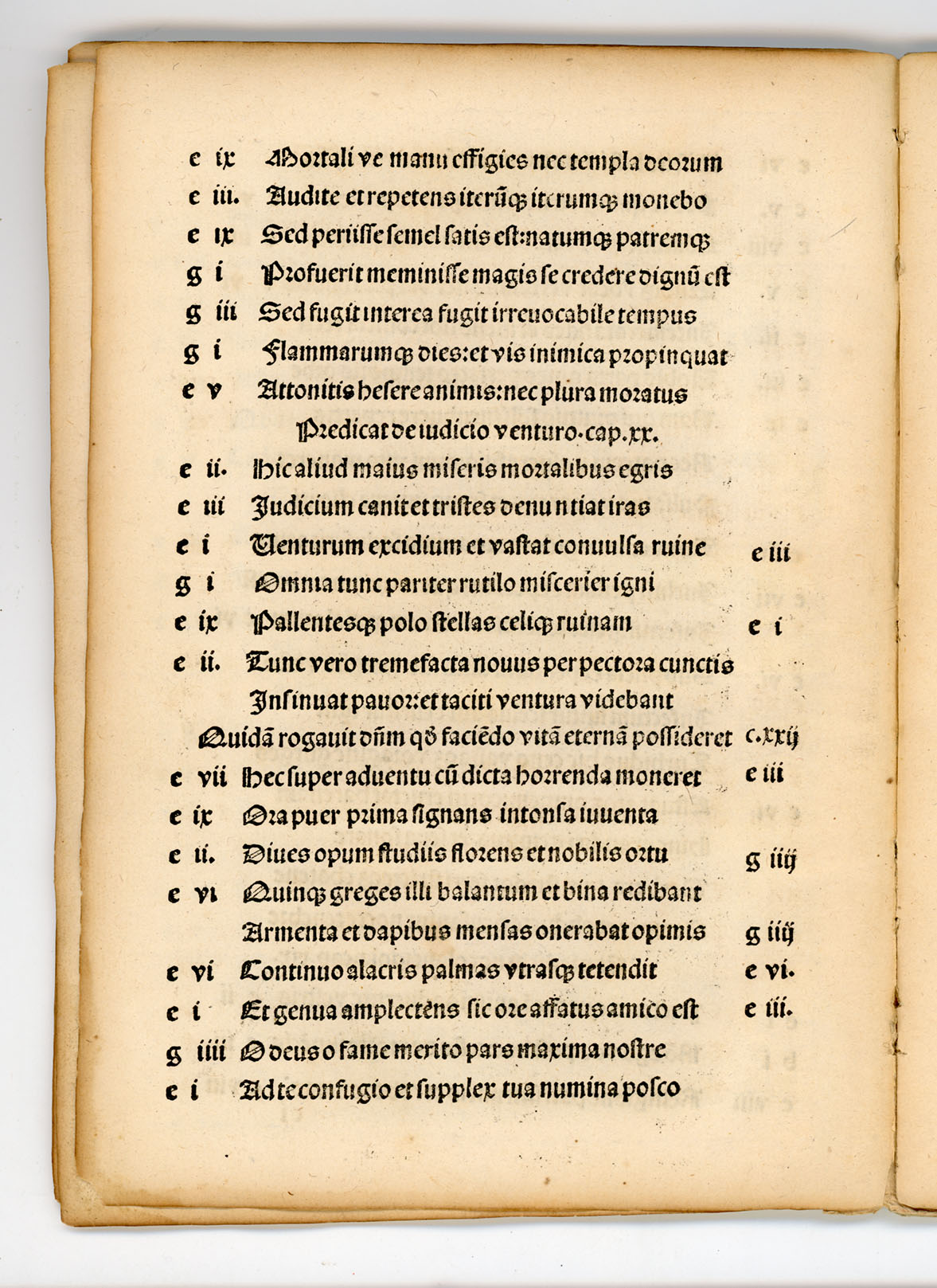(Cento.) Probe Valerie prest?tis ingenij femine preclarissim? Centon? opus/veteris pariter ac noui testamenti (et si non om?a) precipua tamen misteria colligens/accuratissime nuper recognitum. / Colophon: Imprime (à Paris) pour Alexandre Alyate demourant au mont saincte Geneuiefue . . . M.cccc.lxxxxix. 4to. This issue extremely rare. Only other copy reported in U. S. A. said to be in Huntington Coll. - Image 27