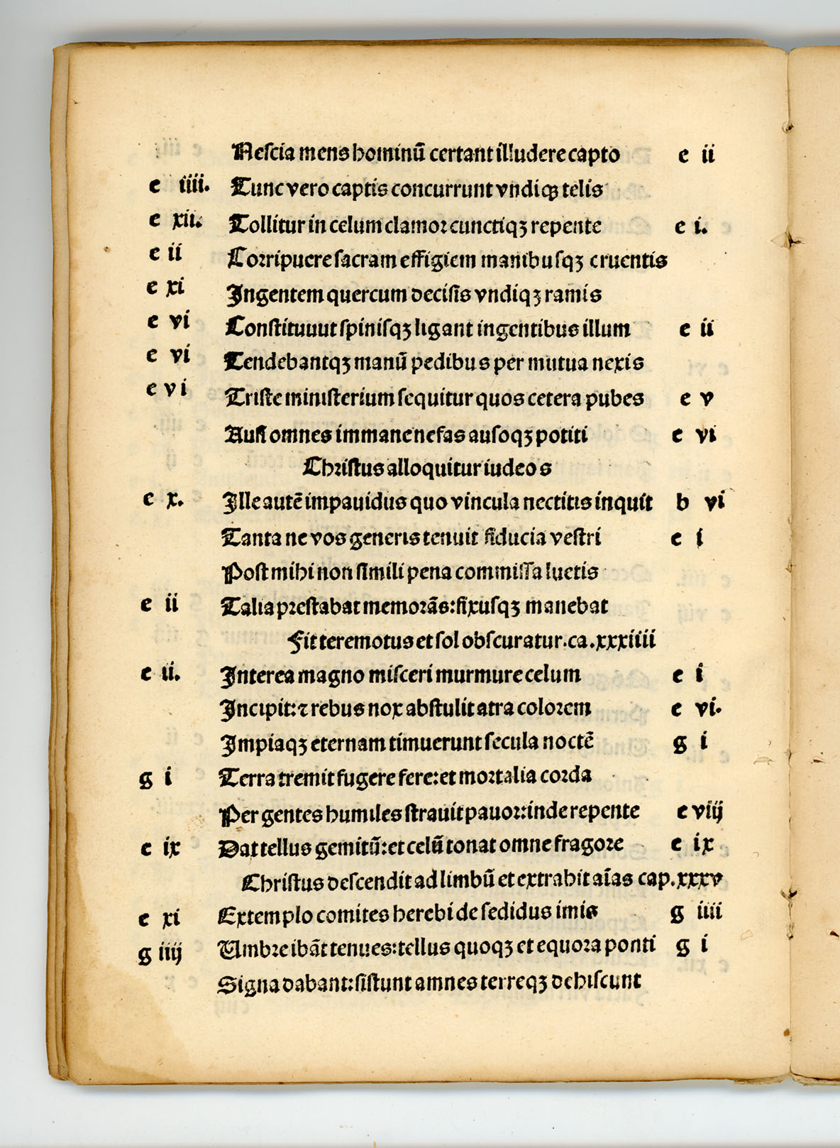 (Cento.) Probe Valerie prest?tis ingenij femine preclarissim? Centon? opus/veteris pariter ac noui testamenti (et si non om?a) precipua tamen misteria colligens/accuratissime nuper recognitum. / Colophon: Imprime (à Paris) pour Alexandre Alyate demourant au mont saincte Geneuiefue . . . M.cccc.lxxxxix. 4to. This issue extremely rare. Only other copy reported in U. S. A. said to be in Huntington Coll. - Image 33