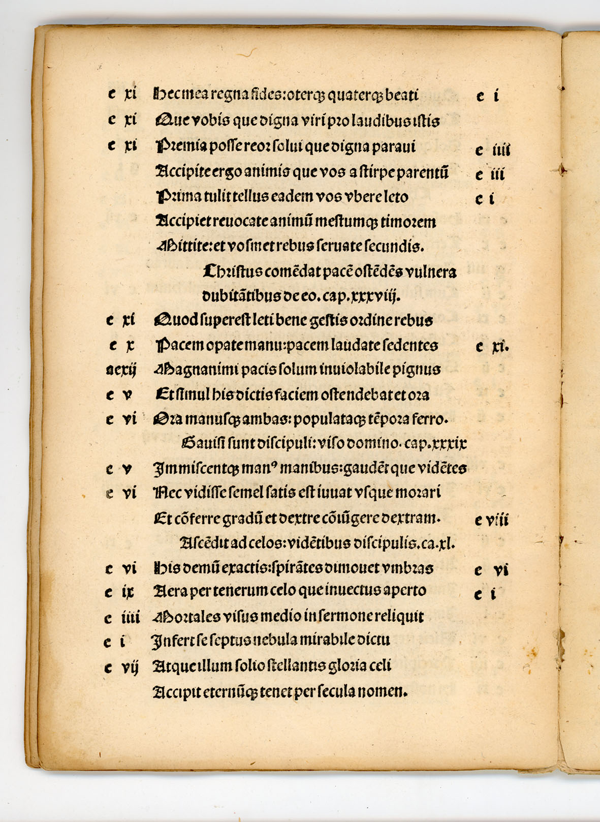 (Cento.) Probe Valerie prest?tis ingenij femine preclarissim? Centon? opus/veteris pariter ac noui testamenti (et si non om?a) precipua tamen misteria colligens/accuratissime nuper recognitum. / Colophon: Imprime (à Paris) pour Alexandre Alyate demourant au mont saincte Geneuiefue . . . M.cccc.lxxxxix. 4to. This issue extremely rare. Only other copy reported in U. S. A. said to be in Huntington Coll. - Image 35